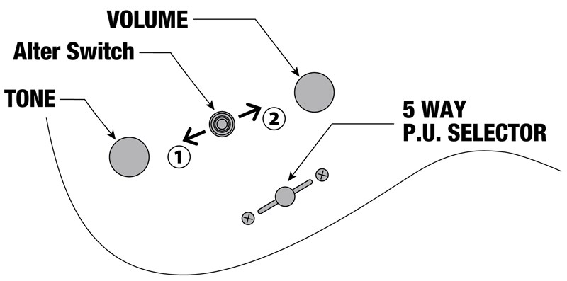 Ibanez Q52-LBM Controls