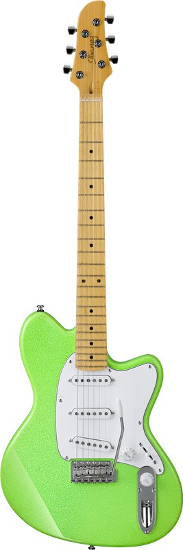 Ibanez YY10 Yvette Young, Slime Green Sparkle 2