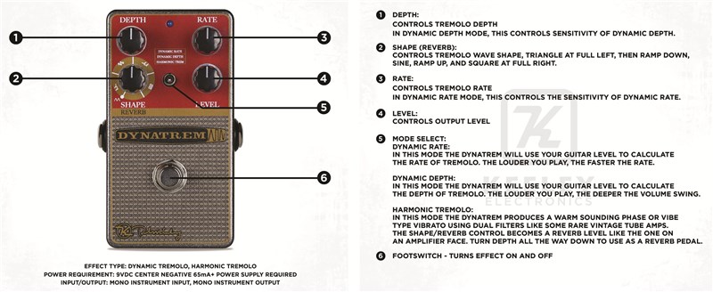 DynaTrem Dynamic Tremolo Pedal