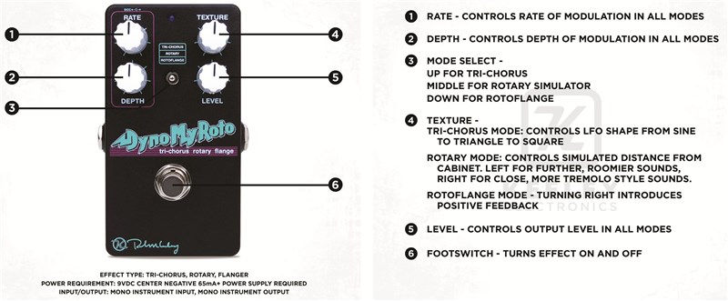 Dyno My Roto Chorus Rotary Flange Pedal