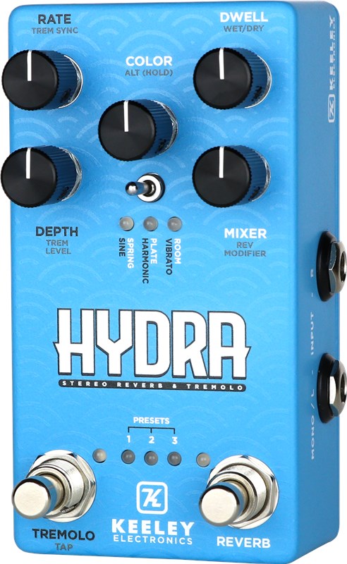 Keeley Hydra Stereo Reverb Tremolo 3