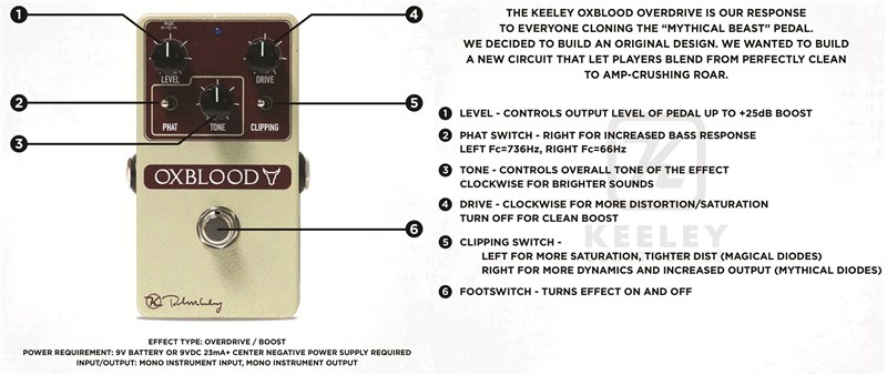 Keeley Oxblood Overdrive