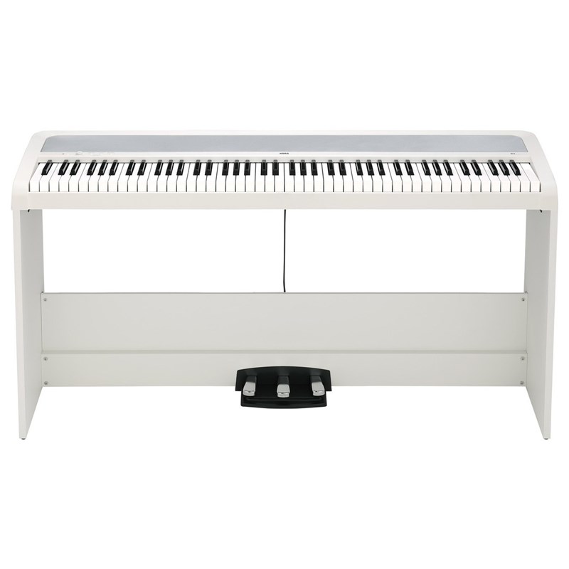 Korg B2SP Digital Piano, White, front view