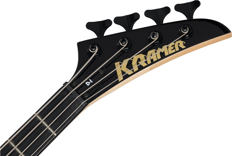 Kramer Disciple D-1 Bass, Purple Headstock