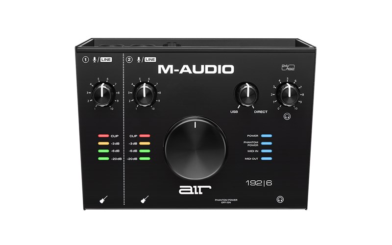 M-Audio Air 192 | 6 Audio Interface, top view