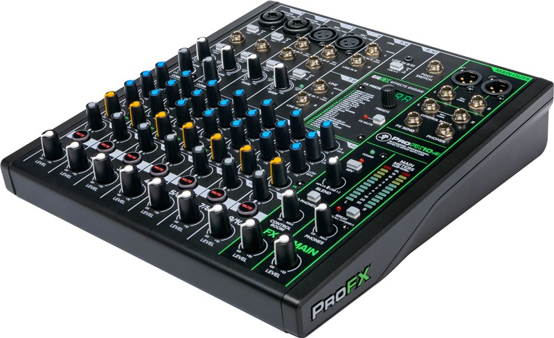 Mackie ProFX10 V3 Mixer, left angle