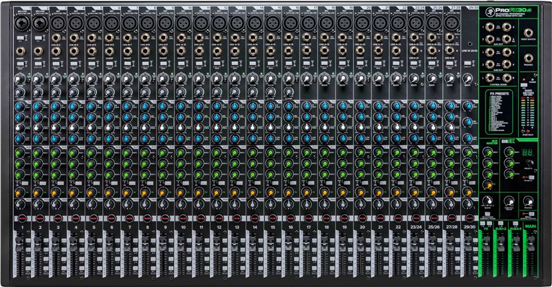 Mackie ProFX30 V3 Mixer, top view