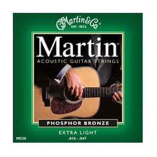 Martin M530 Traditional 92 8 Phosphor Bronze Acoustic Extra Light 10 47