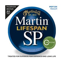 Martin MSP7200 Lifespan SP 92 8 Phosphor Bronze Acoustic Medium 13 56