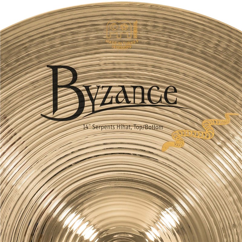 Meinl Byzance Brilliant Serpents Hi-Hat, 14in