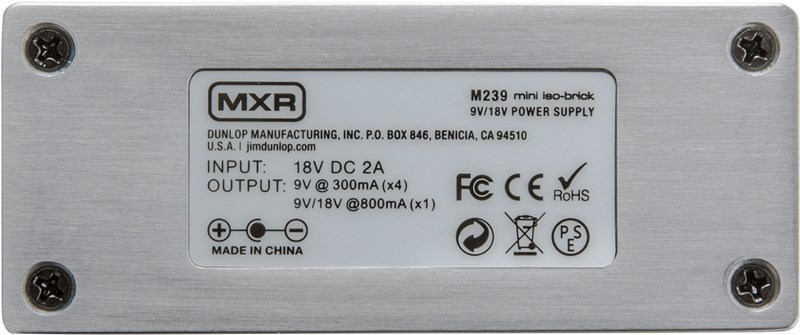 MXR M239 Mini ISO-Brick Pedal Board PSU Underside