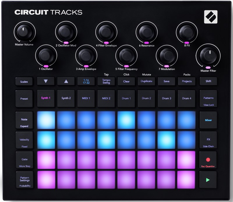 Novation Circuit Tracks - Overhead