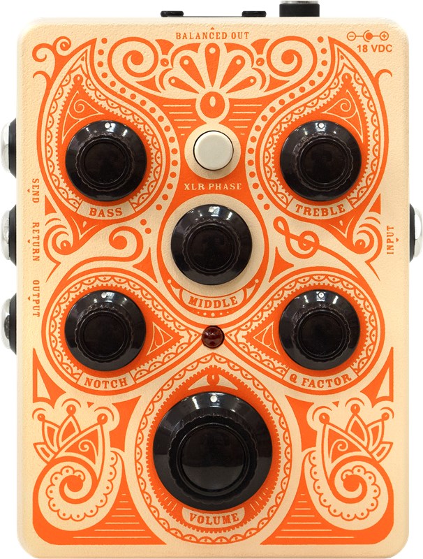 Orange Acoustic Pedal - Front View