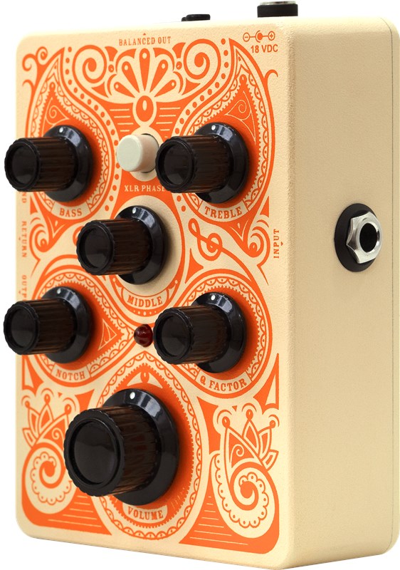 Orange Acoustic Pedal - 3qtr Front