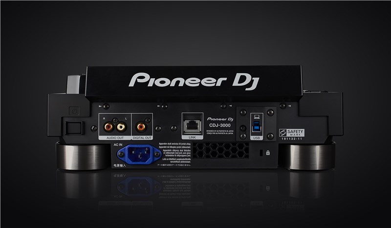 Pioneer CDJ-3000 Pro DJ Multi Player, back view