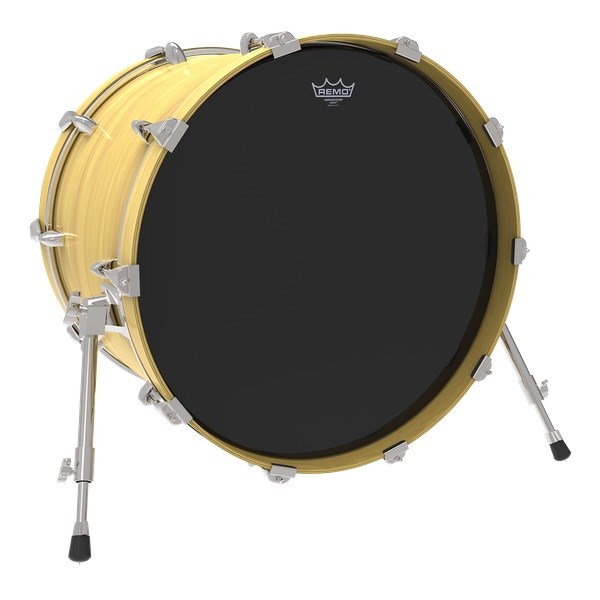 Remo Ebony Ambassador Bass Drum Head (24in)