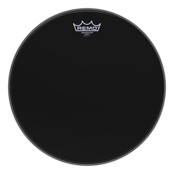 Remo Ebony Black Ambassador Drum Head (16in)