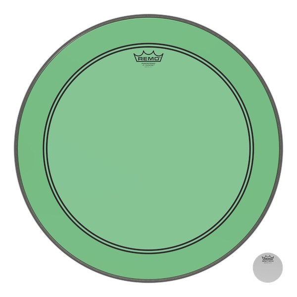 Remo Powerstroke 3 Colortone Green Bass Drum Head