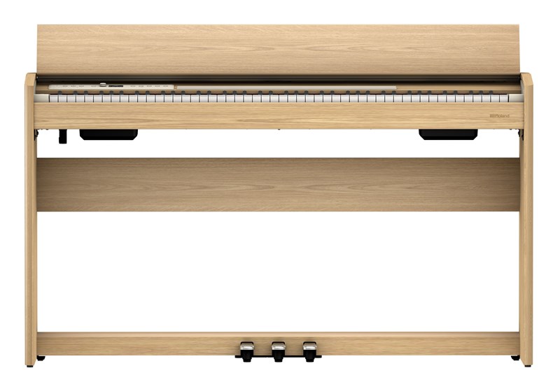 Roland F701 Digital Piano Light Oak Front