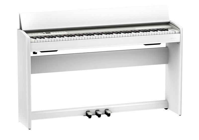 Roland F701 Digital Piano White Angle Right