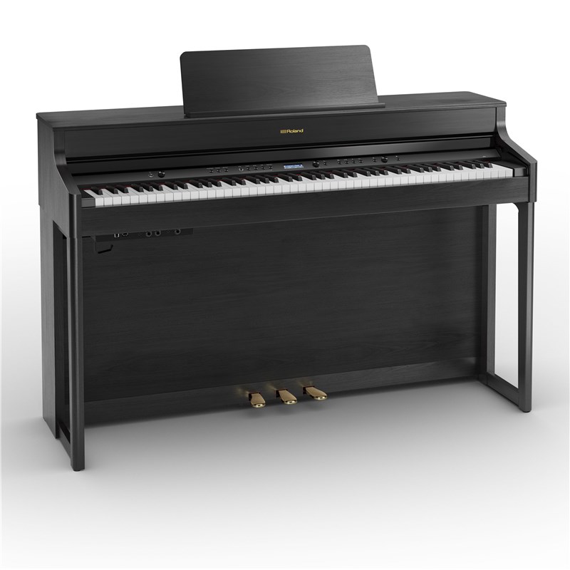 Roland HP-702 Digital Piano, front slant view