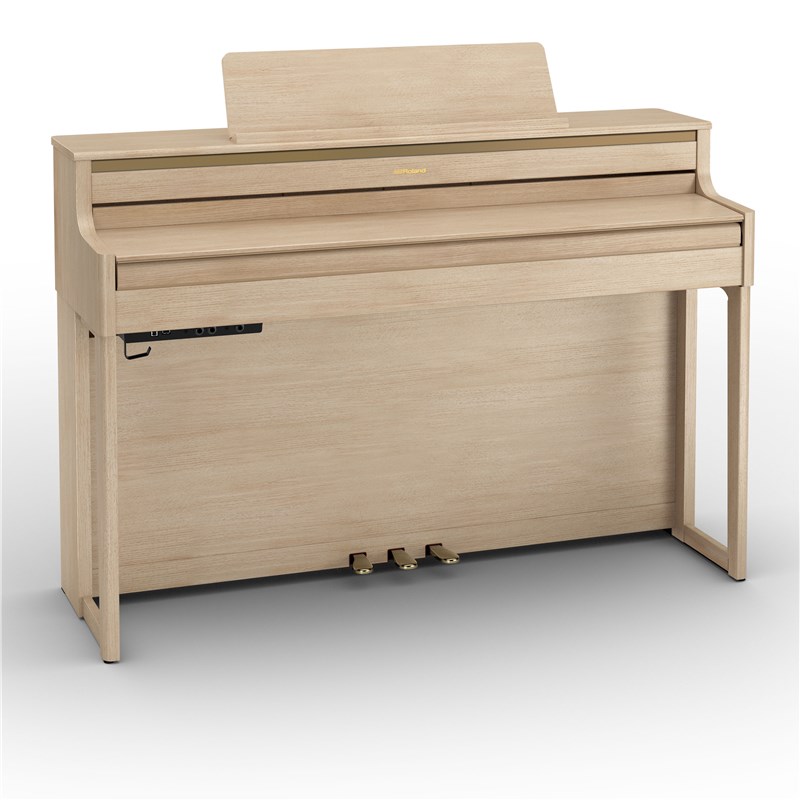 Roland HP-704 Digital Piano, Oak,closed lid