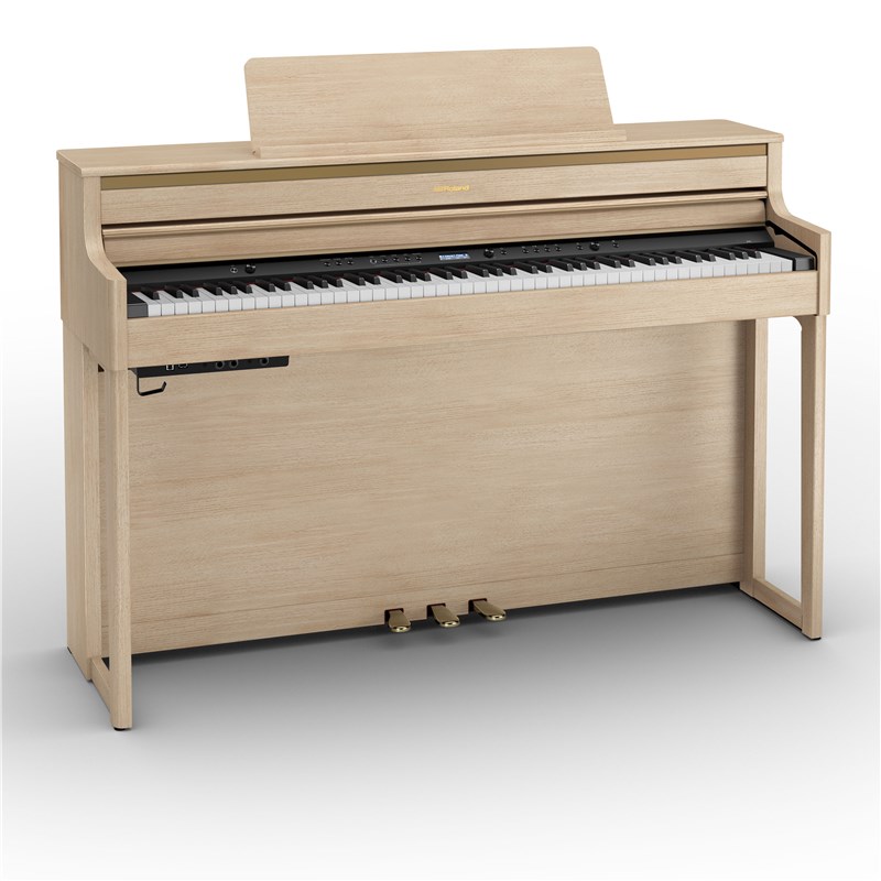 Roland HP-704 Digital Piano, Oak, main front view