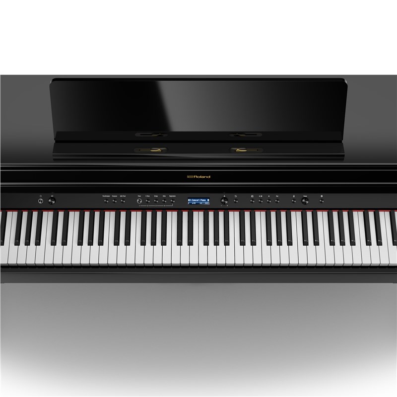 Roland HP-704 Polished Ebony, keybed