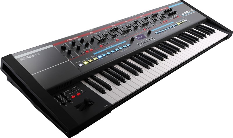 Roland Juno X Synthesizer Left Tilt View