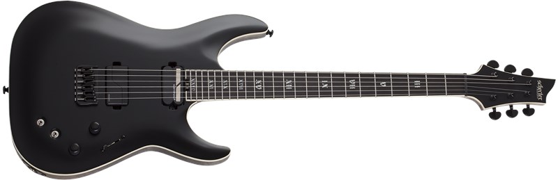 Schecter C-1 S HT SLS Elite Evil Twin, Satin Black