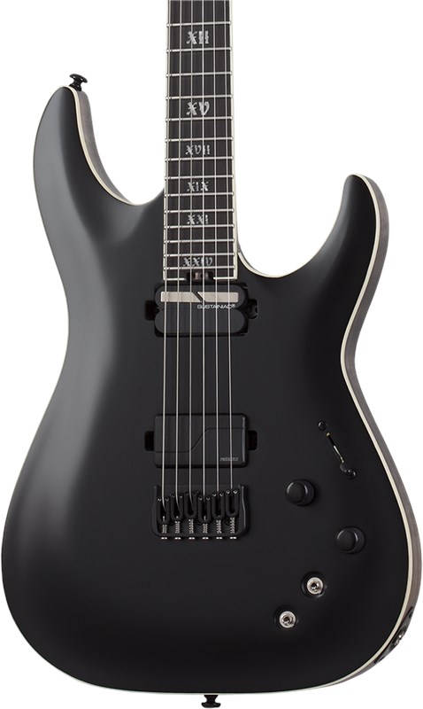 Schecter C-1 S HT SLS Elite Evil Twin, Satin Black