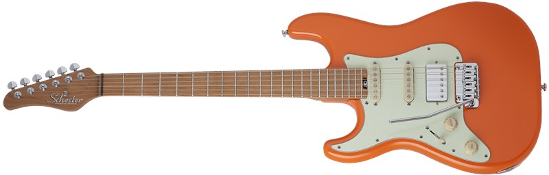 Schecter HSS, Atomic Orange Left Handed