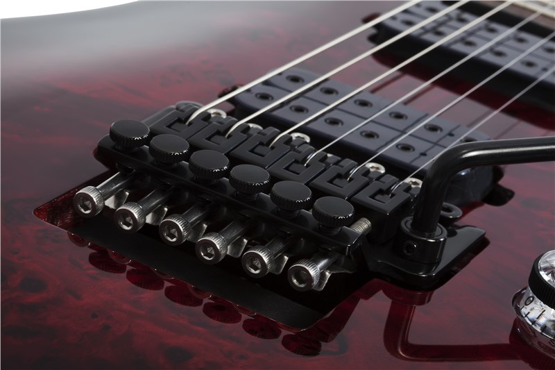 Schecter Omen Elite-6 FR Black Cherry Burst Close