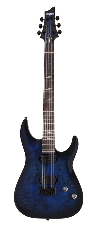 Schecter Omen Elite-6 See-Thru Blue Burst