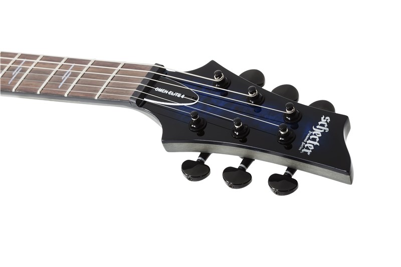 Schecter Omen Elite-6 See-Thru Blue Burst