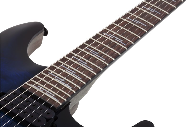 Schecter Omen Elite-6 See-Thru Blue Burst