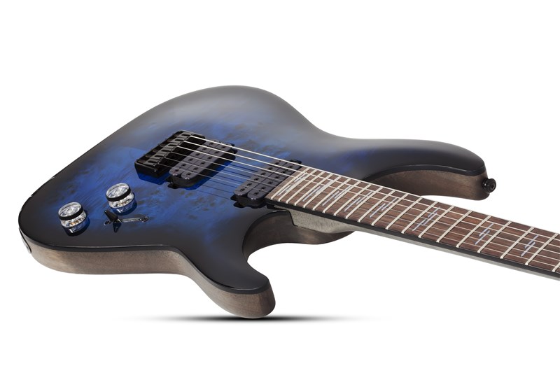 Schecter Omen Elite-6 See-Thru Blue Burst