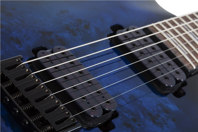 Schecter Omen Elite-6 See-Thru Blue Burst