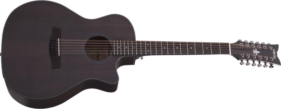 Schecter Orleans Studio-12 Satin See-Thru Black