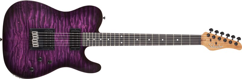 Schecter PT Pro Ebony Trans Purple Burst 1