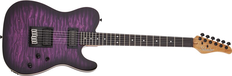 Schecter PT Pro Ebony Trans Purple Burst 3