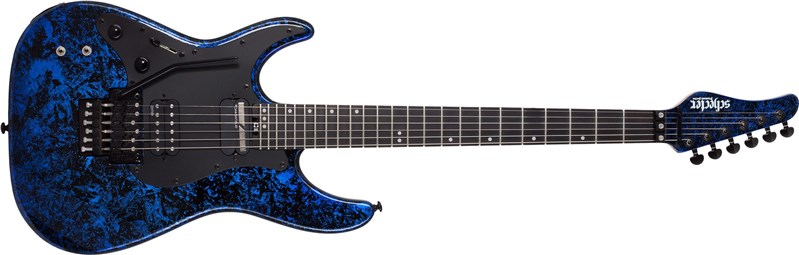 Schecter SVSS FR S, Blue Reign, LH, Front