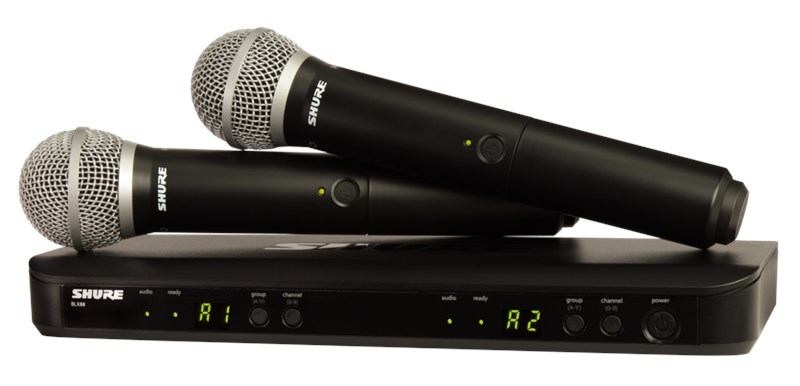 Shure BLX288UK/PG58 Dual Handheld Wireless Mic