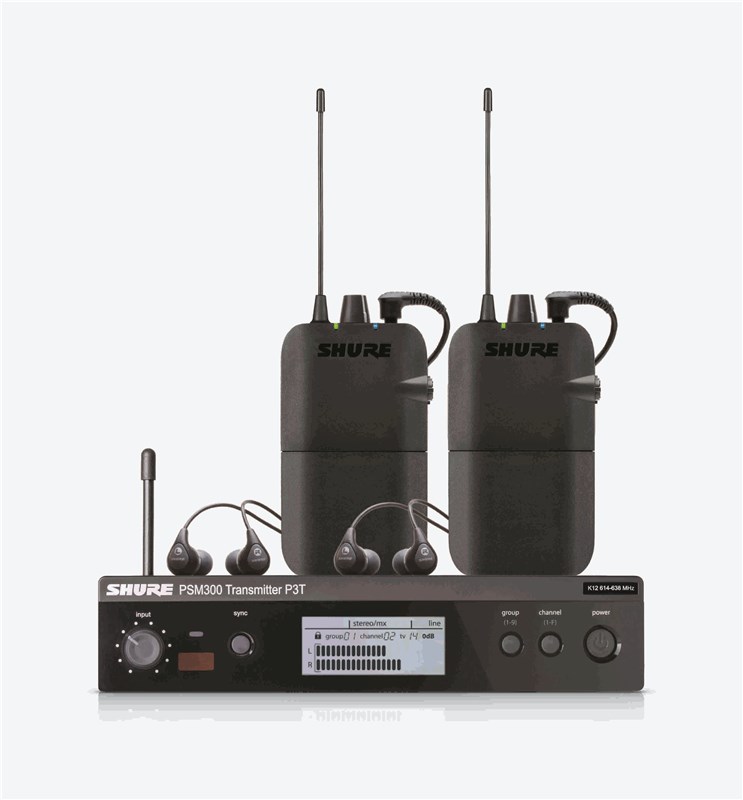 Shure PSM300 Twin Pack, front view