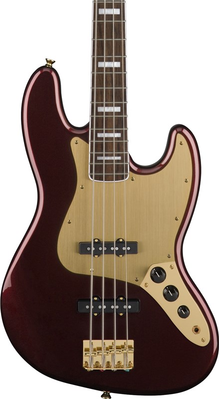 Squier 40th Anniversary Jazz Bass Red Body