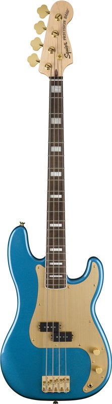 Squier 40th Anniv Precision Bass Blue Front