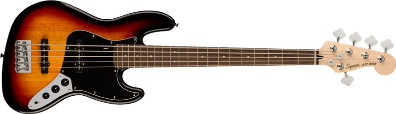 Squier Jazz Bass V 3-Colour Sunburst