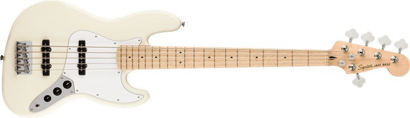 Squier Jazz Bass V Olympic White