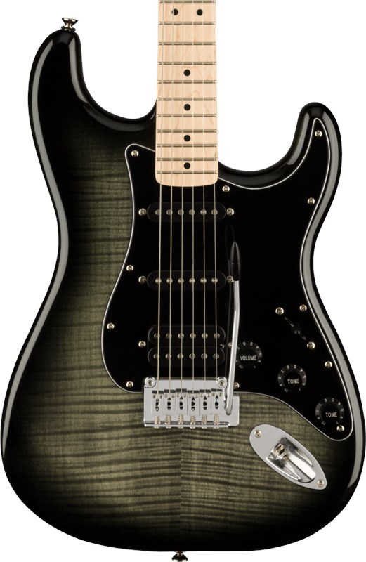 Squier Affinity Series Strat FMT HSS Black Burst