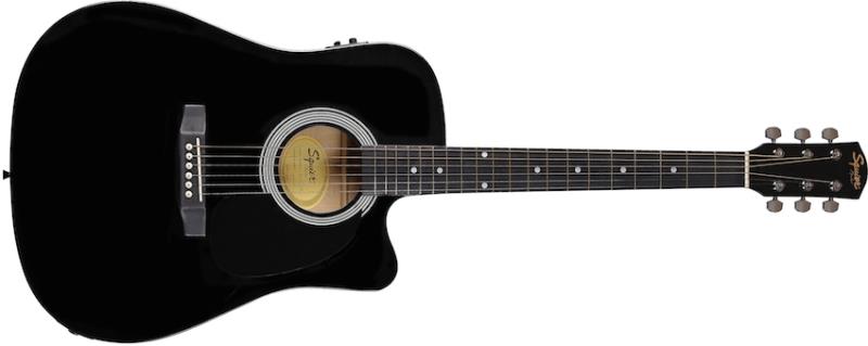 Squier SA-105CE Black